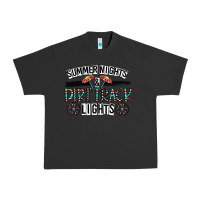 Pigment Black summer night & dirt track lights Urban Heavy Tee - CowhideDigitalArt