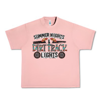 Salmon summer night & dirt track lights Urban Heavy Tee - CowhideDigitalArt