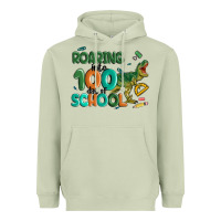 Matcha roaring into 100 day of school Heavyweight Hoodie - MaliasSmallBusiness