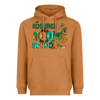 Meerkat roaring into 100 day of school Heavyweight Hoodie - MaliasSmallBusiness