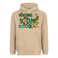 Mushroom roaring into 100 day of school Heavyweight Hoodie - MaliasSmallBusiness