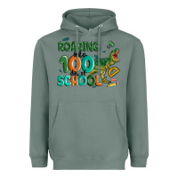 Sage roaring into 100 day of school Heavyweight Hoodie - MaliasSmallBusiness