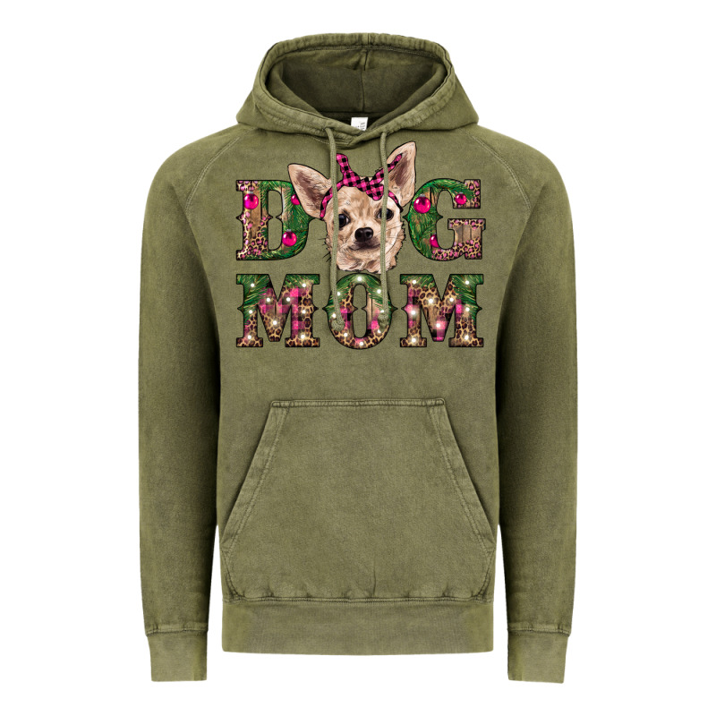 Christmas Dog Mom Chihuahua Vintage Hoodie by RanaPortraitStore | Teevron