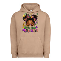 Pigment Burro little miss mardi gras afro messy bun kid Urban Hoodie - texasbilliewilder