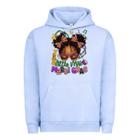 Pigment Grape Ice little miss mardi gras afro messy bun kid Urban Hoodie - texasbilliewilder
