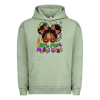 Pigment Oil Green little miss mardi gras afro messy bun kid Urban Hoodie - texasbilliewilder