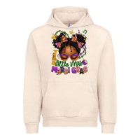 Sandshell little miss mardi gras afro messy bun kid Urban Hoodie - texasbilliewilder