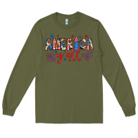 Army Green american y'all Long Sleeve Tee - JahusDesignShop