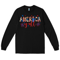 Black american y'all Long Sleeve Tee - JahusDesignShop
