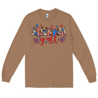 Toasted Coconut american y'all Long Sleeve Tee - JahusDesignShop