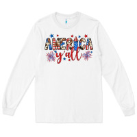 White american y'all Long Sleeve Tee - JahusDesignShop