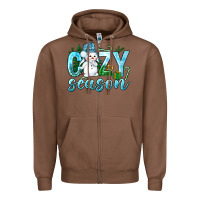 Chestnut cozy season winter christmas Zipper Hoodie - NancyCooperArtShop