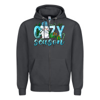 Smoke cozy season winter christmas Zipper Hoodie - NancyCooperArtShop