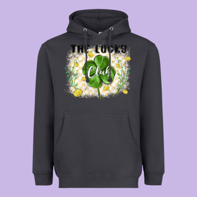 The Lucky Club Heavyweight Hoodie Designed By Maliassmallbusiness