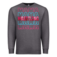 Charcoal Heather wrestling mama Premium Sweatshirt - MaliasSmallBusiness