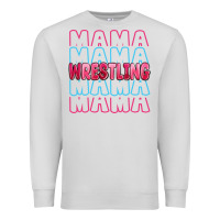 Dove Grey wrestling mama Premium Sweatshirt - MaliasSmallBusiness