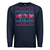 Navy wrestling mama Premium Sweatshirt - MaliasSmallBusiness