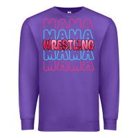 Purple wrestling mama Premium Sweatshirt - MaliasSmallBusiness