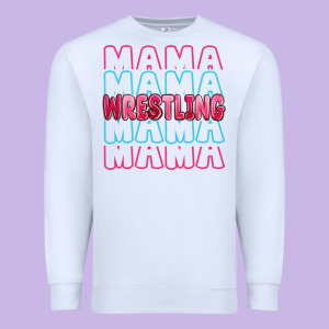 Wrestling Mama Premium Sweatshirt Designed By Maliassmallbusiness
