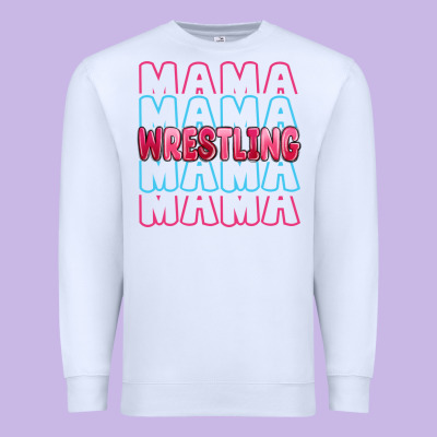 Wrestling Mama Premium Sweatshirt Designed By Maliassmallbusiness