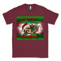 Burgundy when you’re dead inside but it's christmas tumbler Classic Tee - BundleAndBundleShop