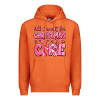 Carrot all i want for christmas is a cure breast cancer Premium Hoodie - LillyAllenDesigns