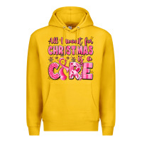 Lemon all i want for christmas is a cure breast cancer Premium Hoodie - LillyAllenDesigns