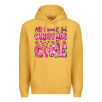 All I Want For Christmas Is A Cure Breast Cancer Premium Hoodie | Teevron