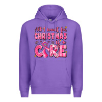 Purple all i want for christmas is a cure breast cancer Premium Hoodie - LillyAllenDesigns
