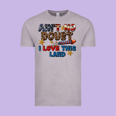 Ain't No Doubt I Love This Land 4th Of July Vintage Tee Designed By Cowgirlartshop
