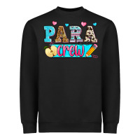 Black para crew Heavyweight Sweatshirt - Zillion Design Studio