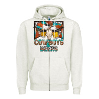 Cowboys And Beers Zipper Hoodie | Teevron