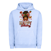 Pigment Grape Ice happy holidays christmas afro messy bun Urban Hoodie - texasbilliewilder