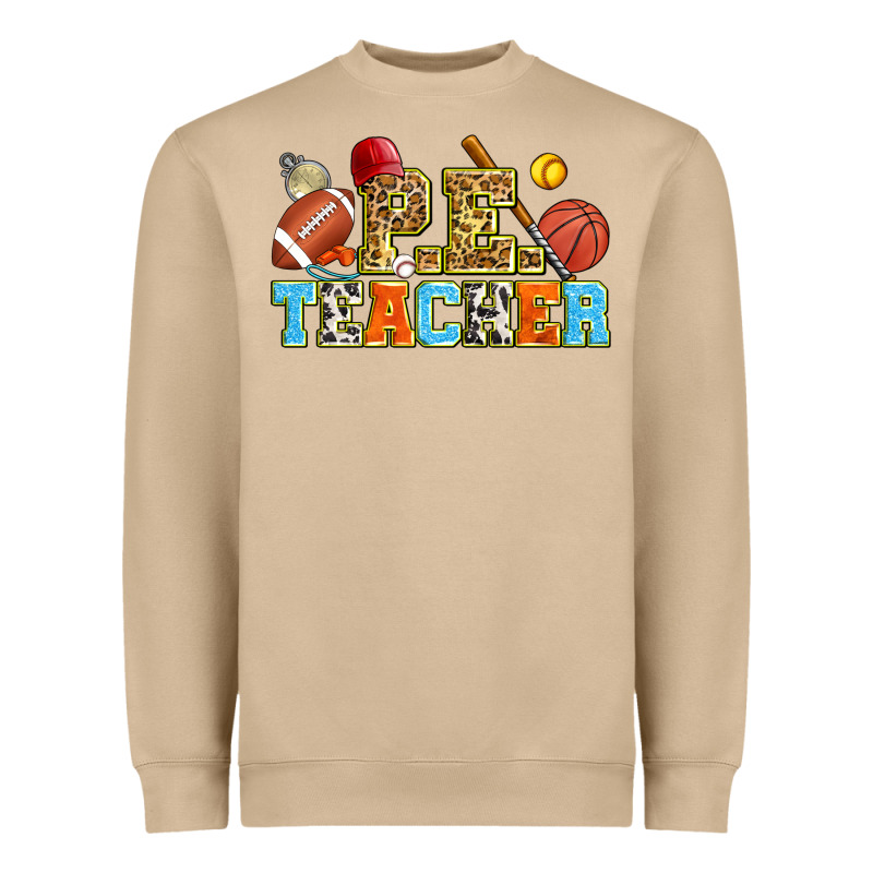 P.e. Teacher Heavyweight Sweatshirt by Zillion Design Studio | Teevron