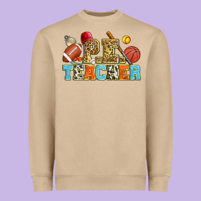 P.e. Teacher Heavyweight Sweatshirt Designed By Zillion Design Studio