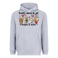Heather Grey beauty comes in all shapes and sizes coffee Heavyweight Hoodie - MaliasSmallBusiness