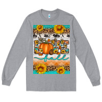 Heather Grey love fall Long Sleeve Tee - Artiststas