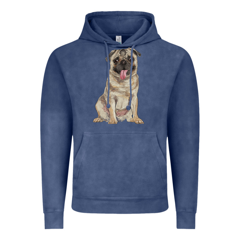 Pug Vintage Hoodie by RanaPortraitStore | Teevron