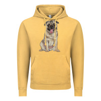 Vintage Mustard pug Vintage Hoodie - RanaPortraitStore