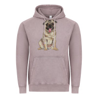Vintage Zinc pug Vintage Hoodie - RanaPortraitStore
