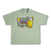Oil Green sunshine & sweet tea Urban Heavy Tee - CowhideDigitalArt