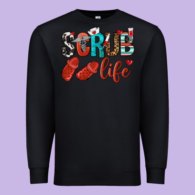 Scrub Life Premium Sweatshirt Designed By Nancycooperartshop