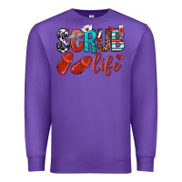 Purple scrub life Premium Sweatshirt - NancyCooperArtShop