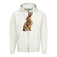 Hares Zipper Hoodie | Teevron