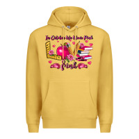 Antique Gold in october we wear pink teacher Premium Hoodie - LillyAllenDesigns