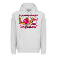 Dove Grey in october we wear pink teacher Premium Hoodie - LillyAllenDesigns