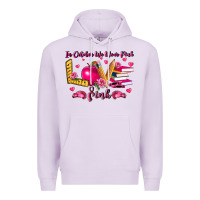 Lilac in october we wear pink teacher Premium Hoodie - LillyAllenDesigns