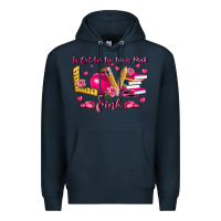 Navy in october we wear pink teacher Premium Hoodie - LillyAllenDesigns