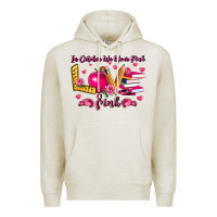 Oatmeal Heather in october we wear pink teacher Premium Hoodie - LillyAllenDesigns