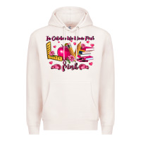 Pale Pink in october we wear pink teacher Premium Hoodie - LillyAllenDesigns